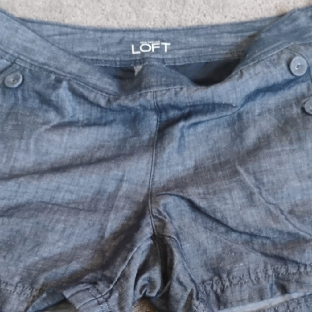 LOFT Women's Dark Blue Cargo Shorts